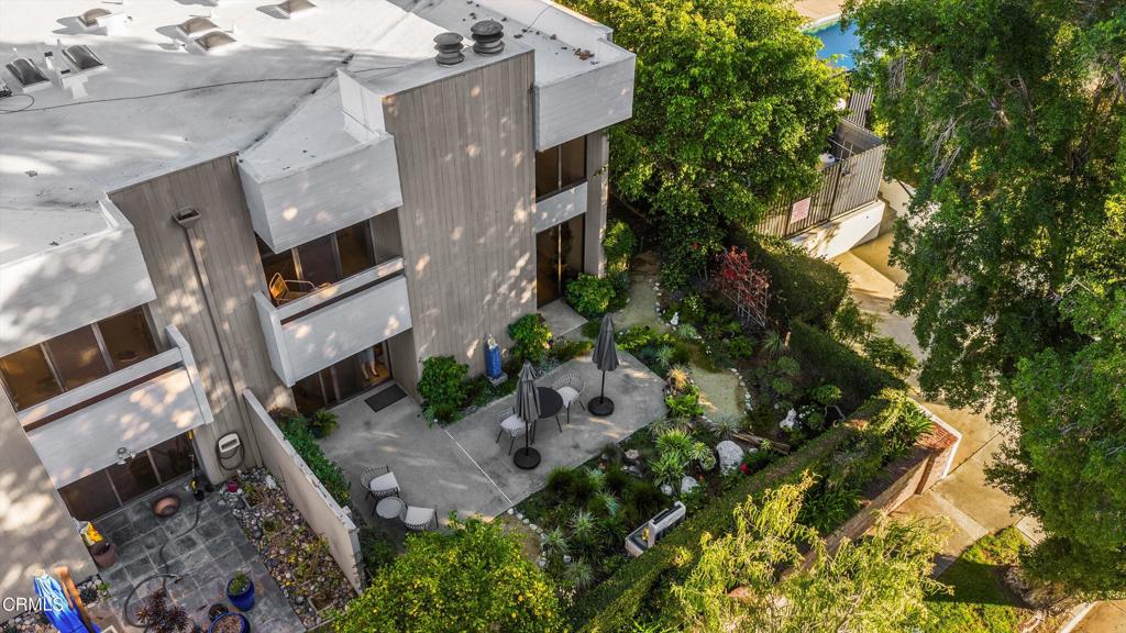 200 Arroyo Terrace Pasadena, CA 91103 - Photo 48 of 66 a aerial view of a house with a yard