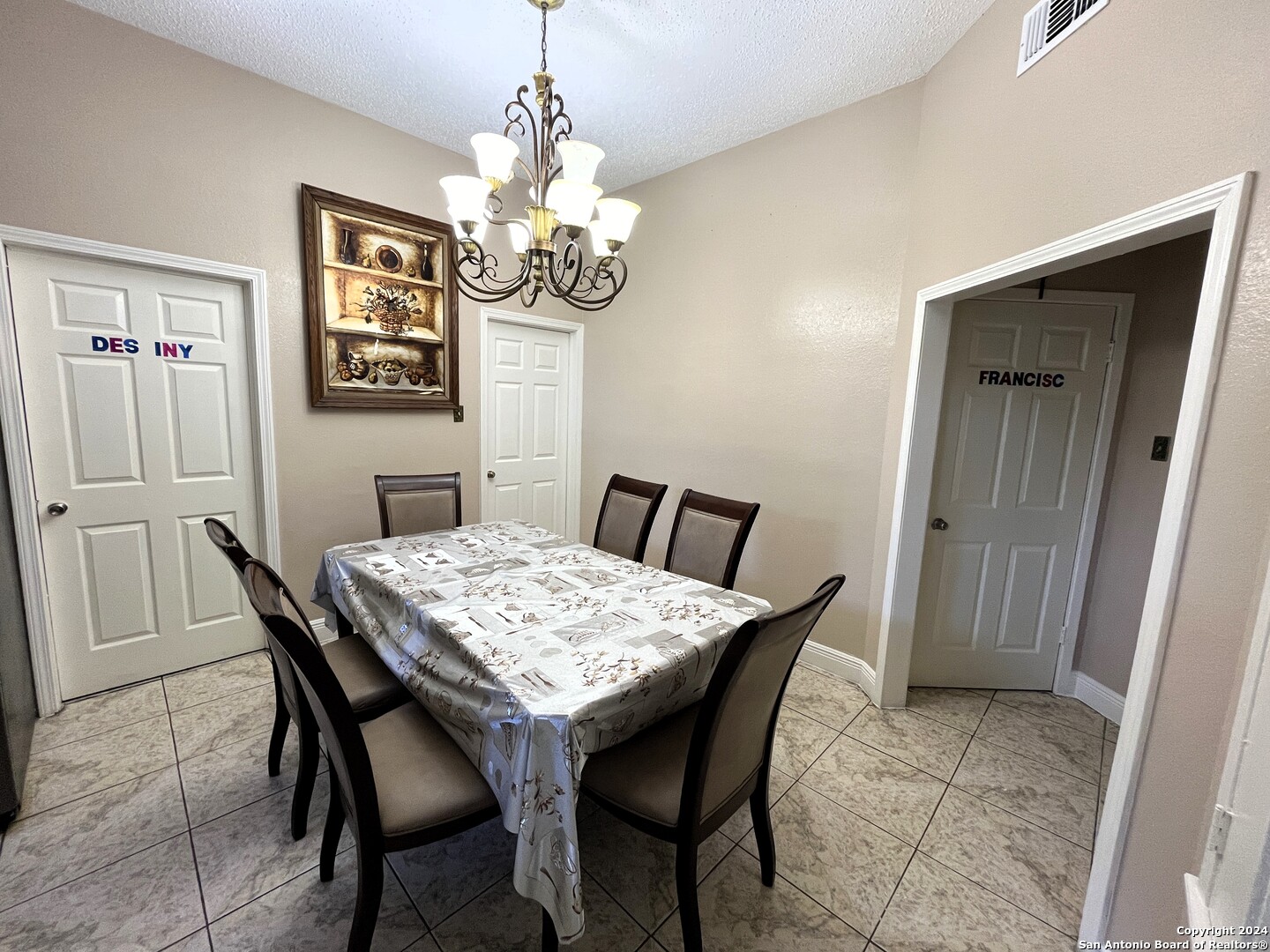 155 Lynn Loop Laredo, TX 78045 - Photo 4 of 17 a view of a dining room with furniture and chandelier
