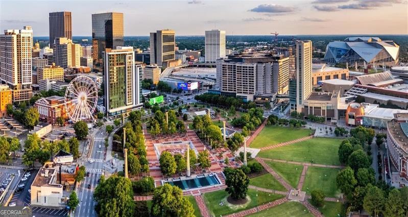 32 Peachtree Street, Unit 1601 Atlanta, GA 30303 - Photo 54 of 55 a city street filled with lots of traffic and tall buildings