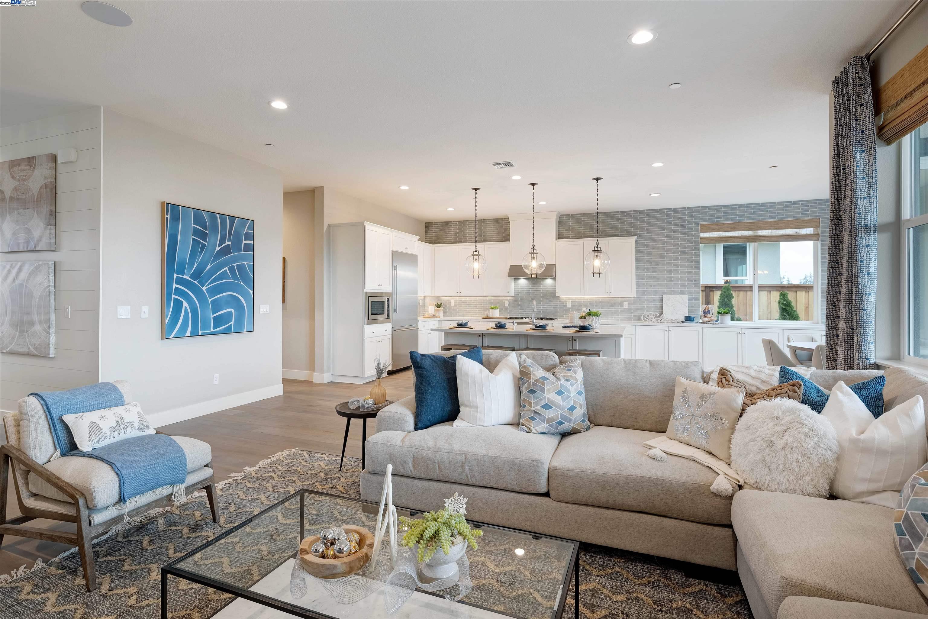 1371 Crescent Avenue Manteca, CA 95336 - Photo 11 of 55 a living room with furniture and kitchen view