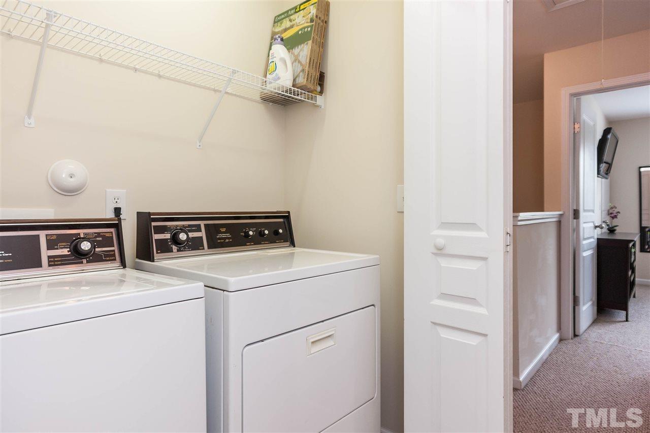 4424 Sugarbend Way Raleigh, NC 27606 - Photo 17 of 22 Convenient 2nd floor laundry with washer/dryer included.