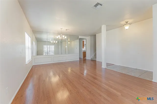 a view of an empty room