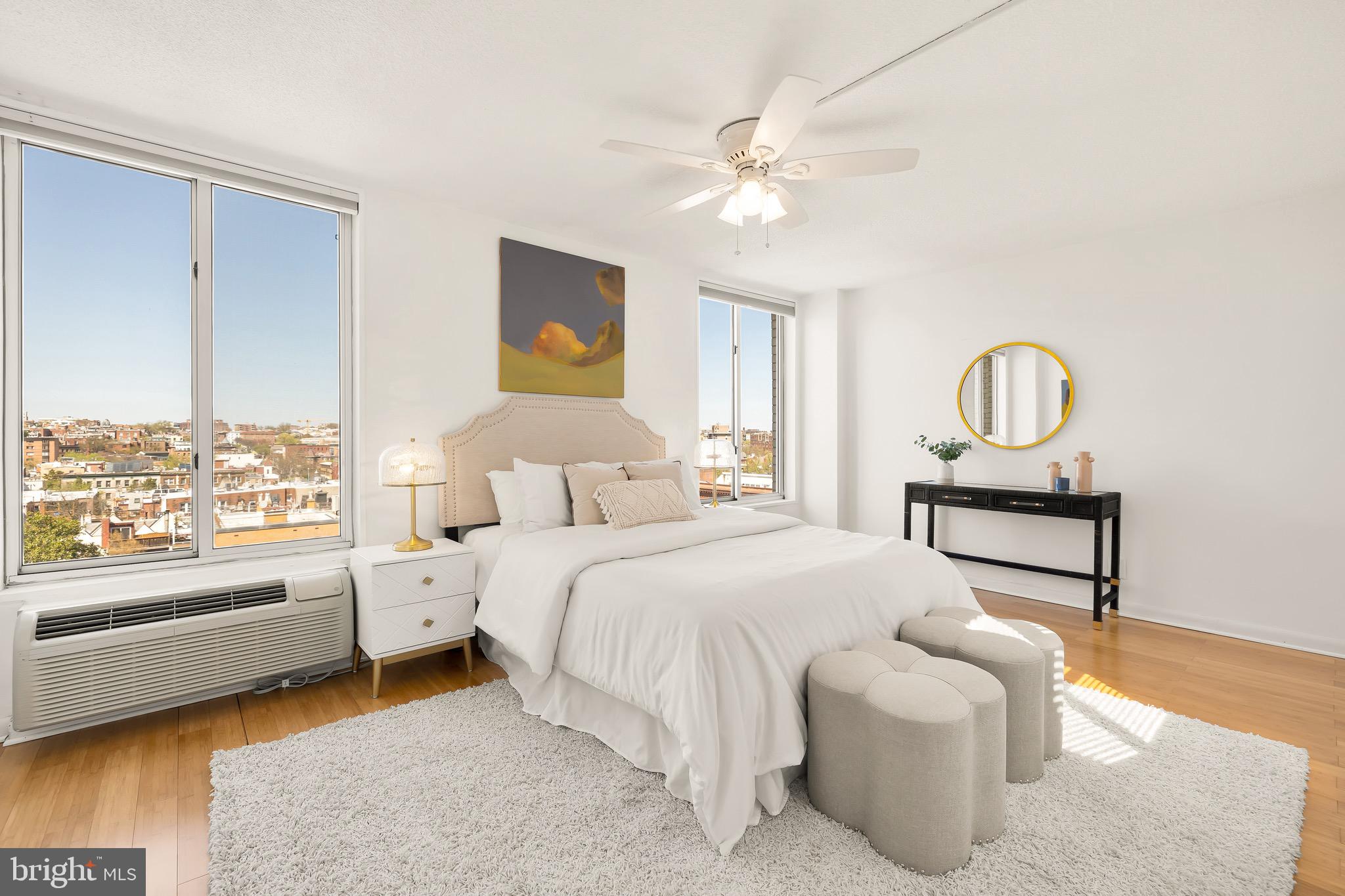 1800 R Street Northwest, Unit 807 Washington, DC 20009 - Photo 18 of 23 a bedroom with bed and window