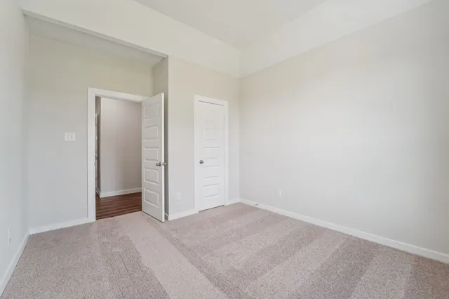 a view of an empty room