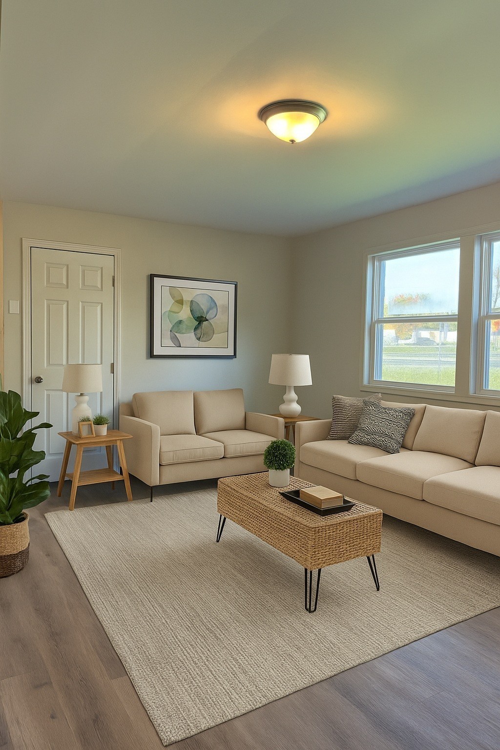 204 South Clydeton Road, Unit A Waverly, TN 37185 - Photo 3 of 14 a living room with furniture and a potted plant