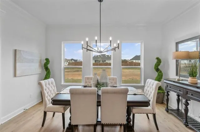 a view of kitchen and living room