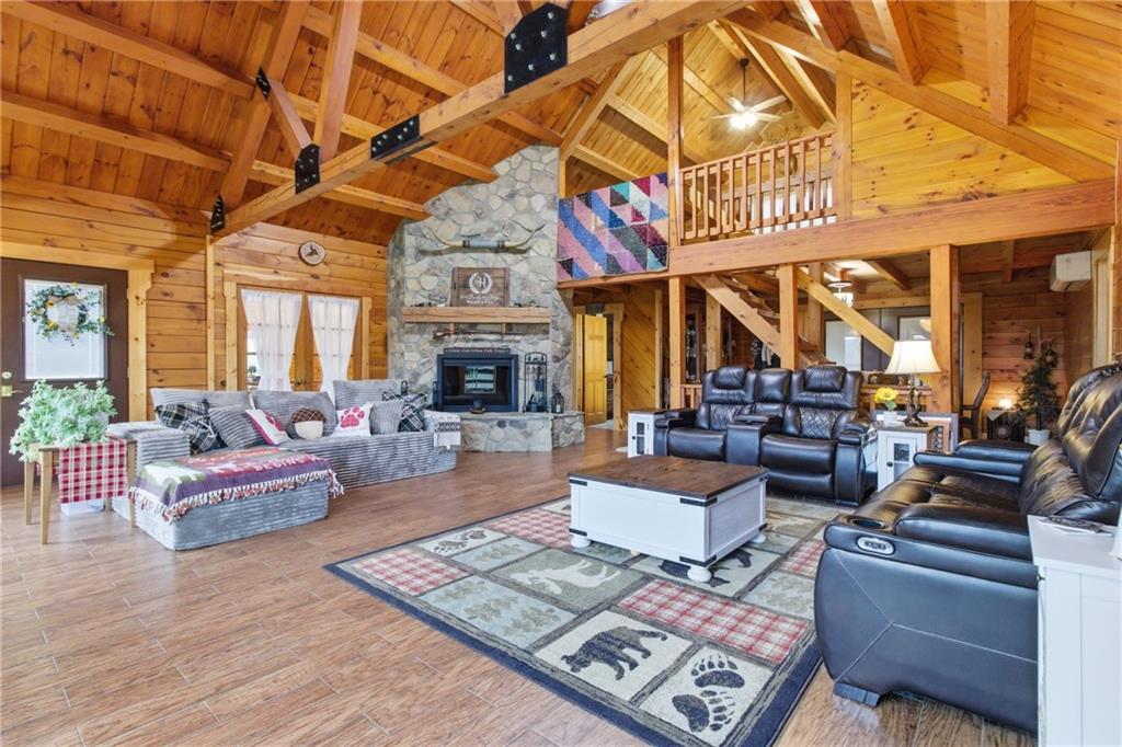 1089 Fire Tower Road Reynoldsville, PA 15851 - Photo 9 of 42 a living room with furniture and a fireplace