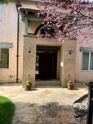 a front view of a house