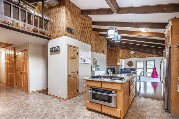 a view of kitchen and utility room