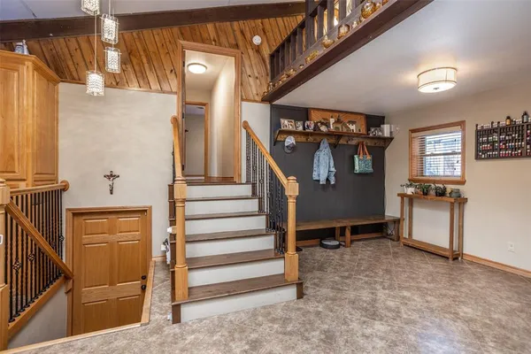 a room with storage and utility