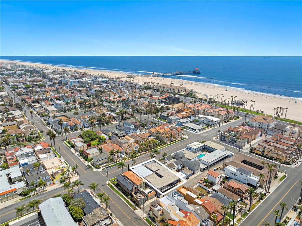 221 10th Street Huntington Beach, CA 92648 - Photo 19 of 20 an aerial view of a city with ocean view