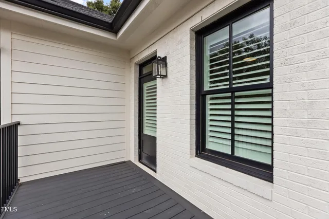 a view of a house with wooden floor