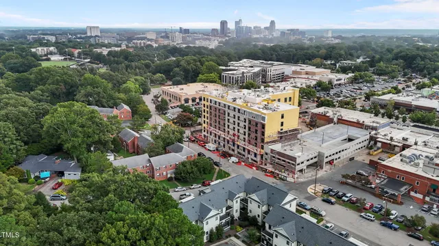 an aerial view of city