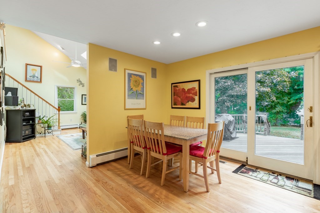 21 Longacre Road Needham, MA 02492 - Photo 16 of 41 a view of a dining room with furniture window and wooden floor
