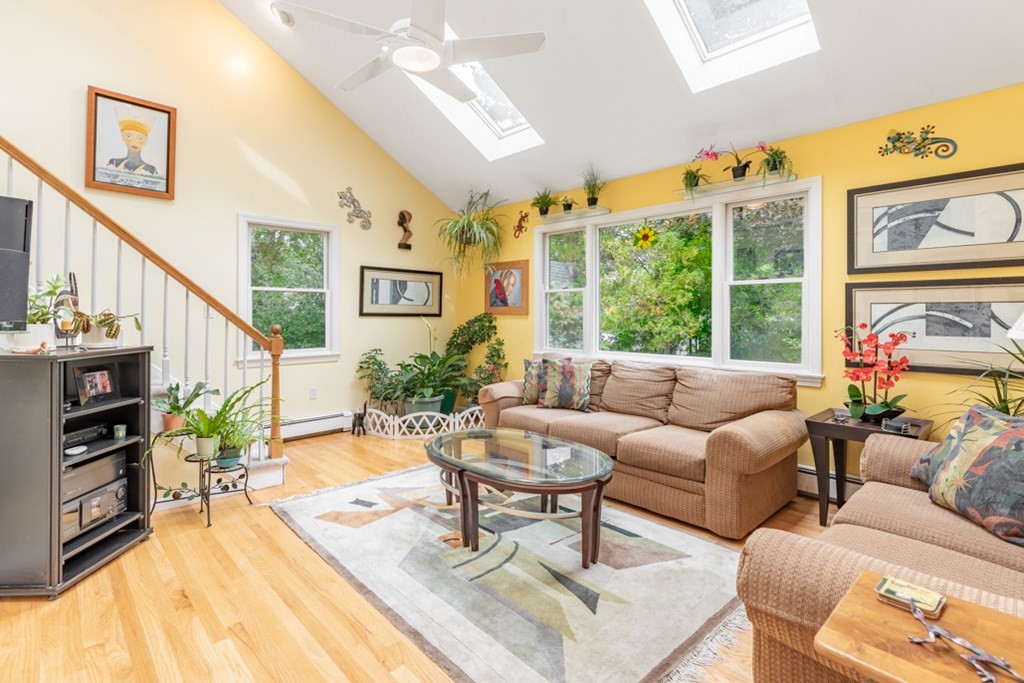 21 Longacre Road Needham, MA 02492 - Photo 18 of 41 a living room with fireplace furniture and a large window