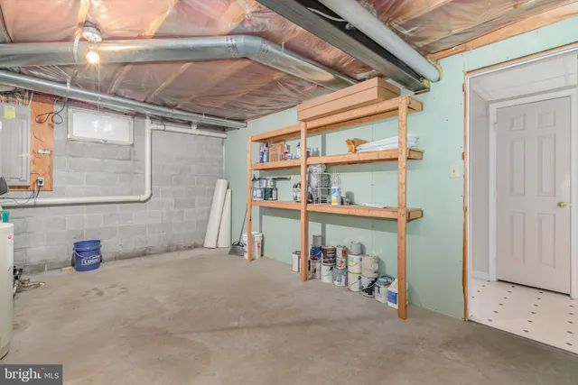 a view of water heater room