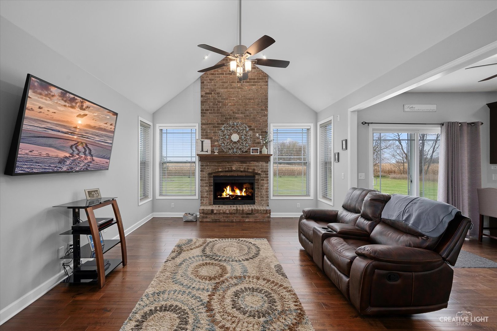 2969 4459th Road Newark, IL 60541 - Photo 3 of 35 a living room with furniture and a fireplace
