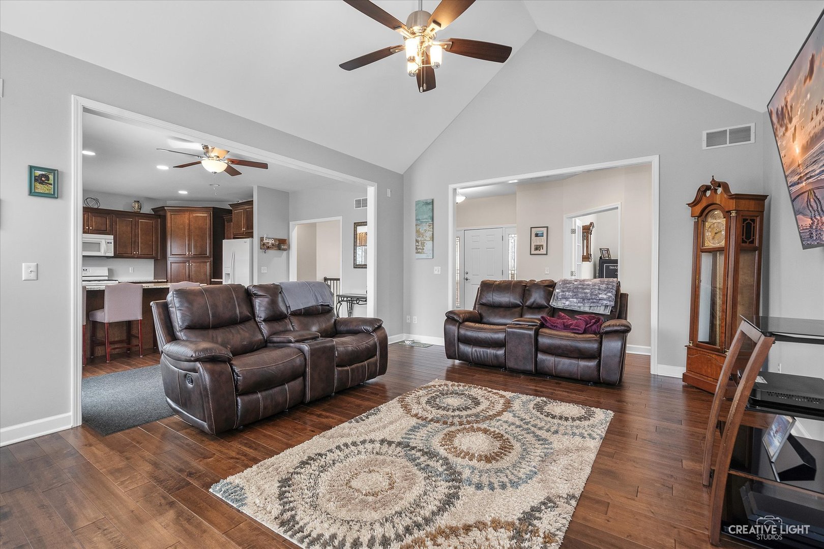 2969 4459th Road Newark, IL 60541 - Photo 4 of 35 a living room with furniture and a wooden floor