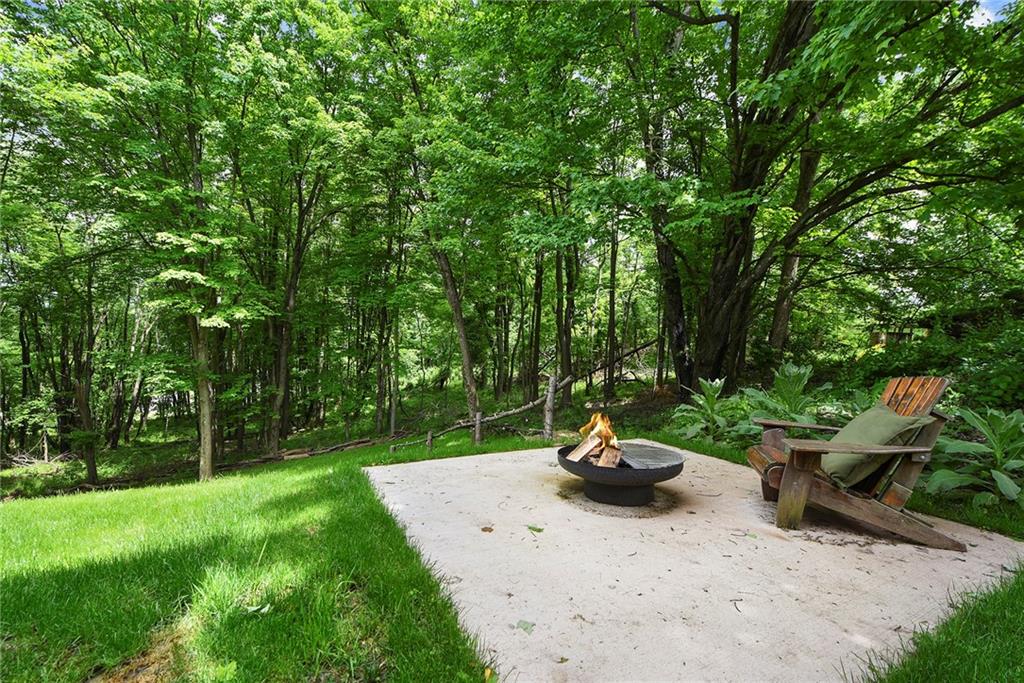 7018 Franklin Road Seven Fields, PA 16046 - Photo 44 of 48 a view of backyard with seating area and green space