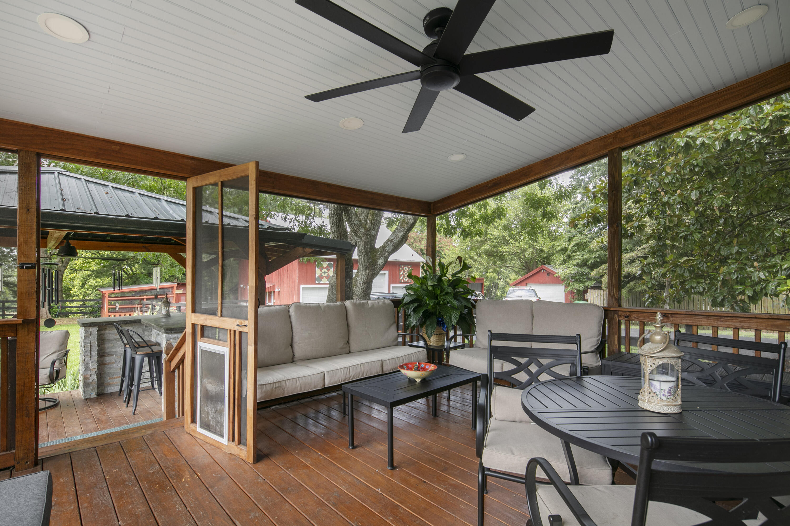 206 College Road Paris, KY 40361 - Photo 27 of 42 Screened Rear Deck off of Kitchen