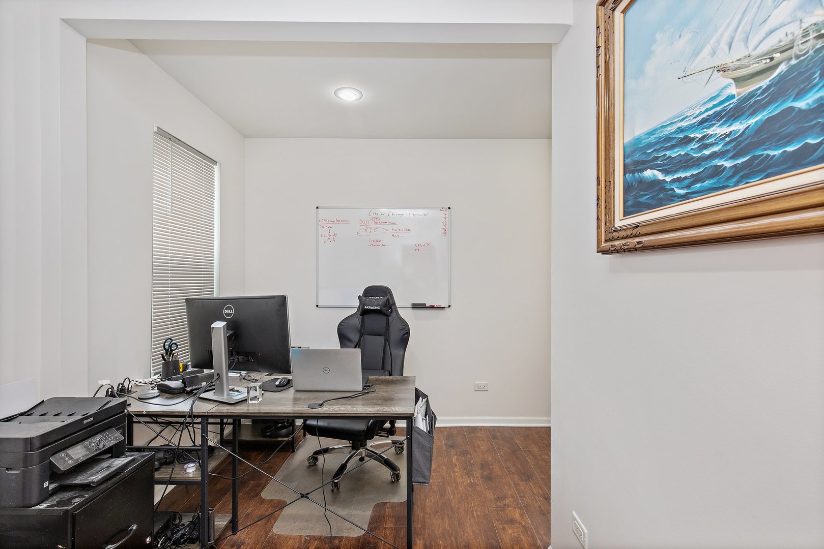 162 Park Street Hampshire, IL 60140 - Photo 11 of 25 a view of a workspace with furniture