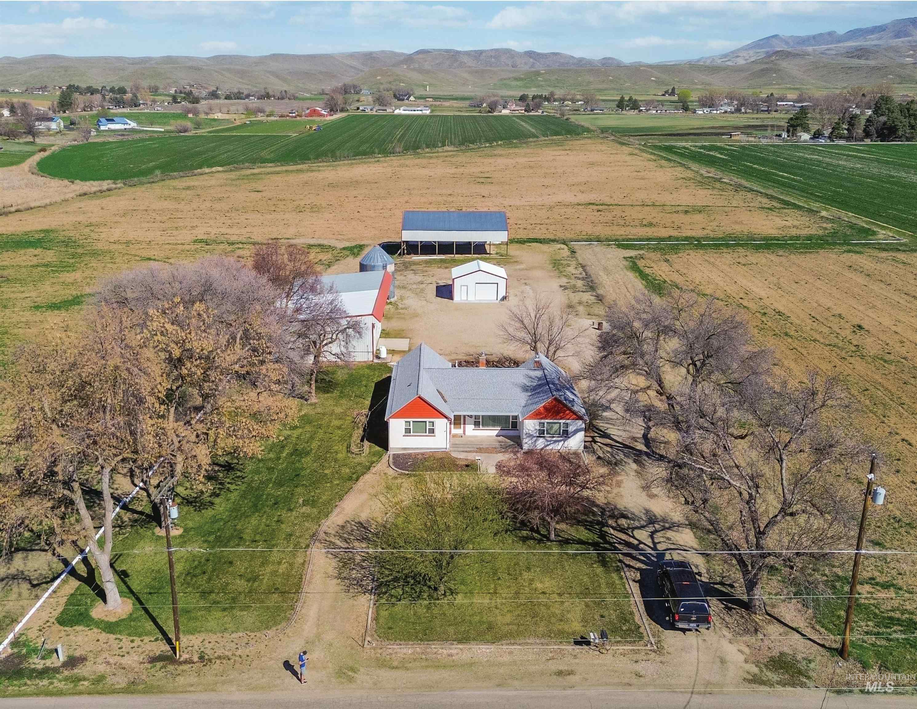 350 East Central Road Emmett, ID 83617 - Photo 3 of 10 Overview of rural landscape featuring abundant farmland and mountains