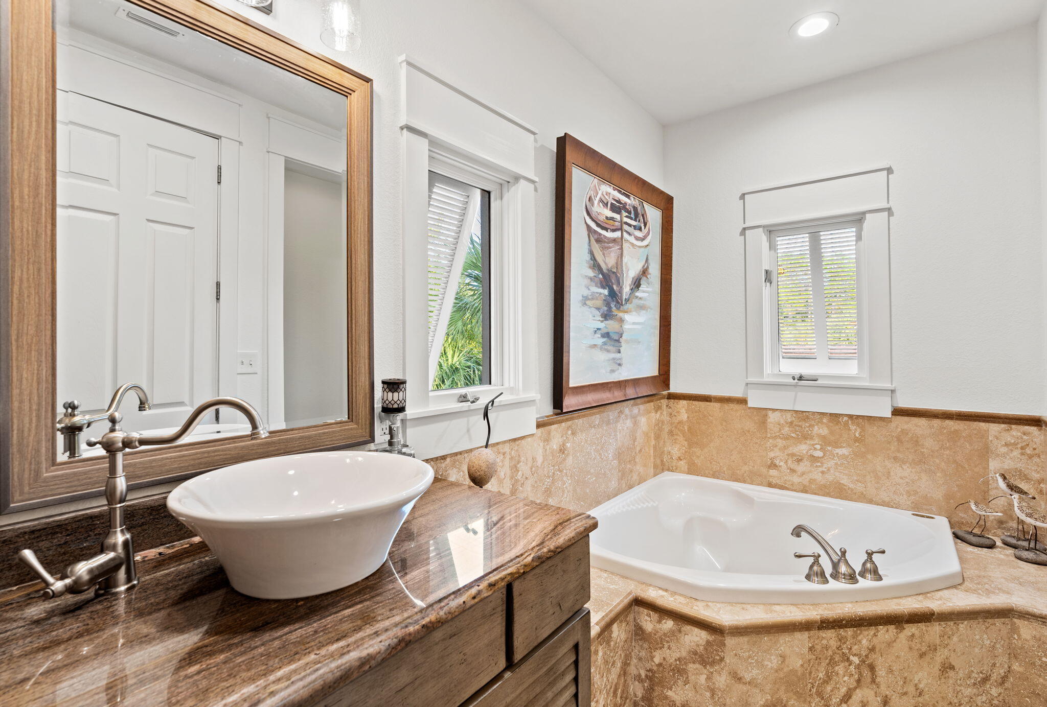 1821 Baytowne Avenue Miramar Beach, FL 32550 - Photo 38 of 63 a bathroom with a tub and 2 sink