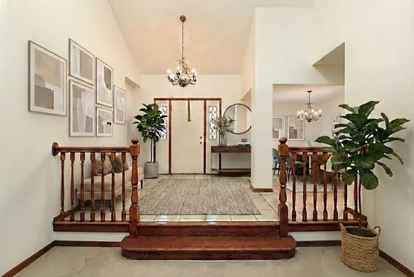 a living room with a couch