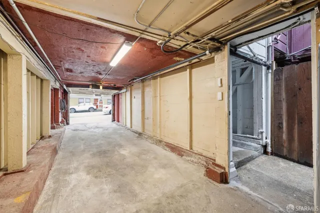 a view of a room with porch and a yard