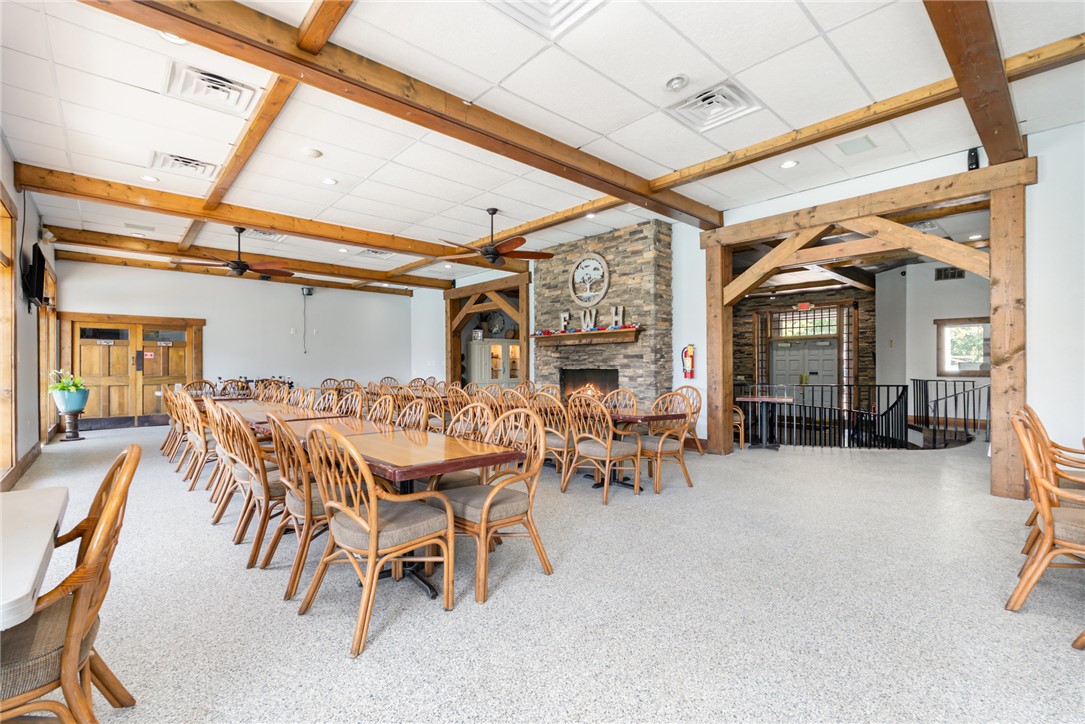 136 Choestoea Road Westminster, SC 29693 - Photo 7 of 20 Community Dinning area with large stone fireplace!
