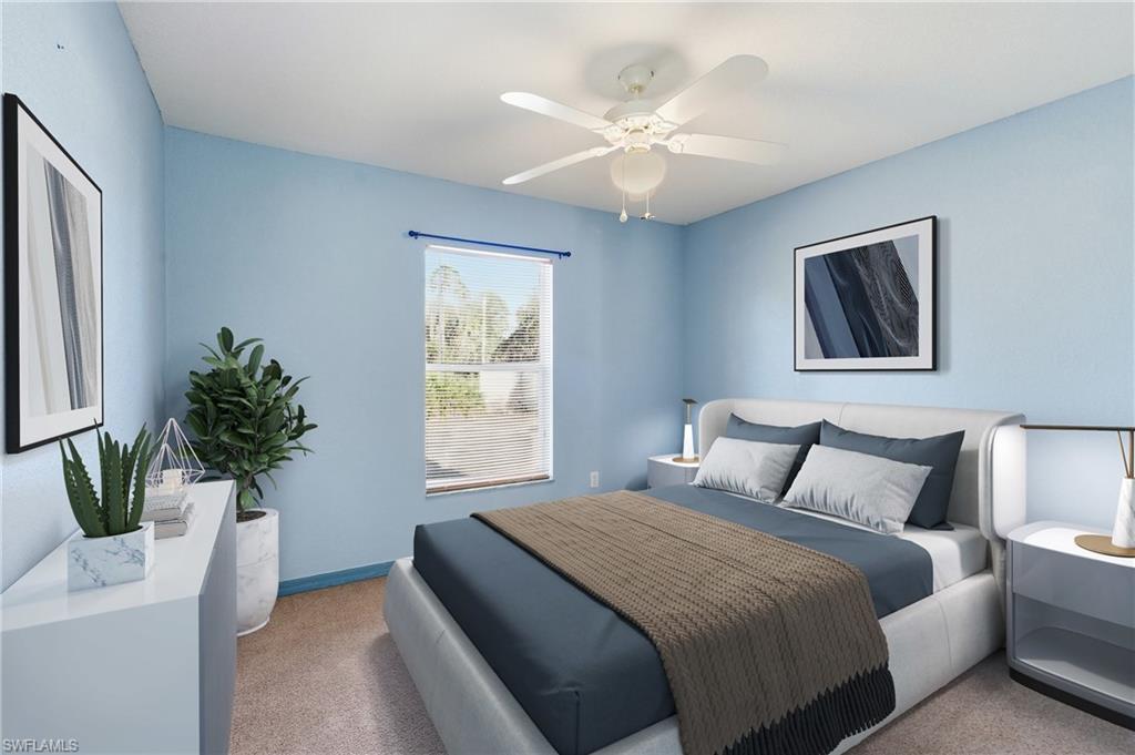 1562 Jakway Road North Port, FL 34288 - Photo 4 of 50 Carpeted bedroom featuring a ceiling fan