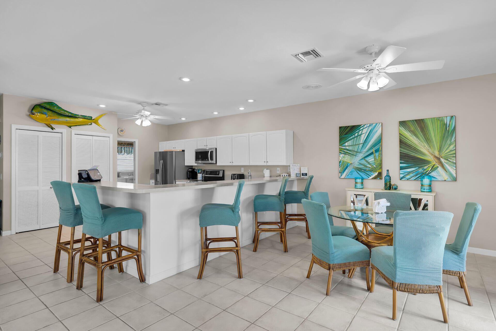 180 9th Street Key Colony Beach, FL 33051 - Photo 14 of 50 Open Dining Area and Kitchen