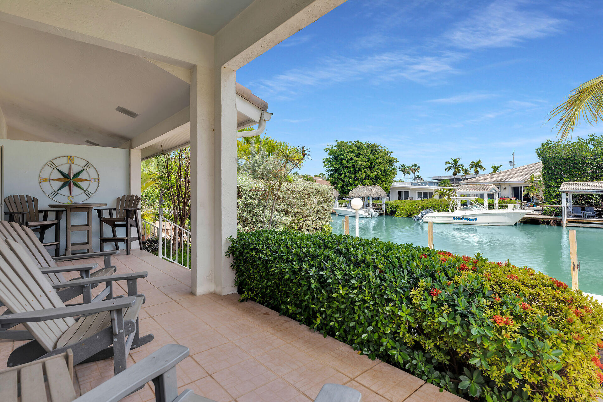 180 9th Street Key Colony Beach, FL 33051 - Photo 37 of 50 Canal Front Patio & Dock
