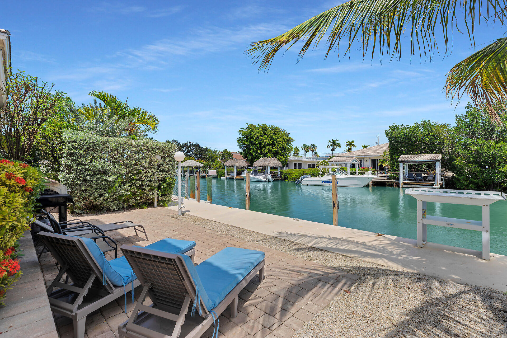 180 9th Street Key Colony Beach, FL 33051 - Photo 39 of 50 Canal Front Patio & Dock