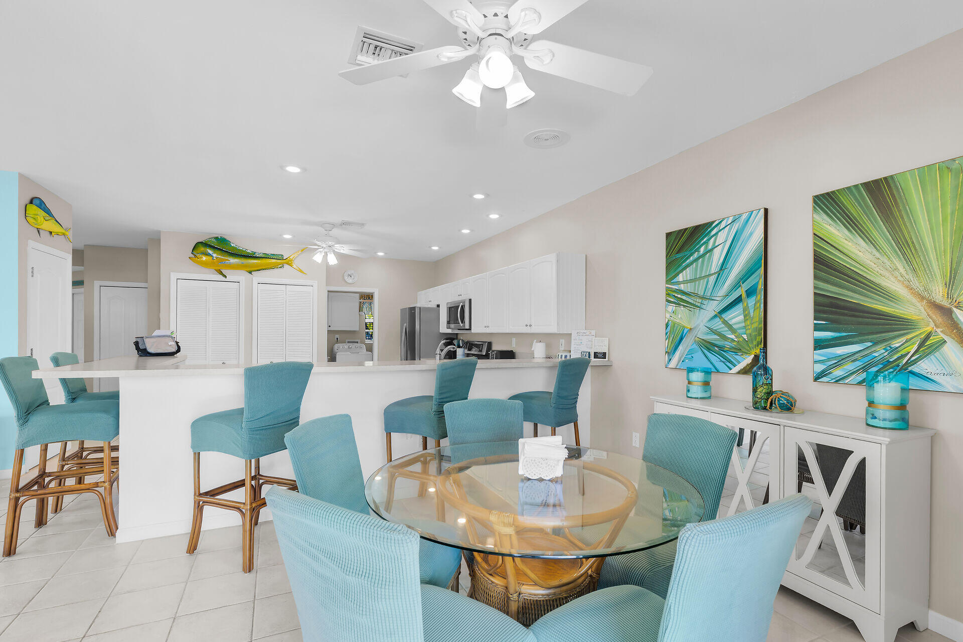 180 9th Street Key Colony Beach, FL 33051 - Photo 4 of 50 Open Dining Area and Kitchen