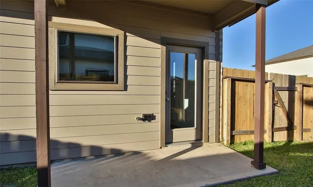 a view of front door