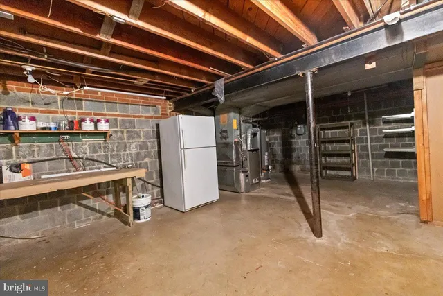 a view of storage and utility room