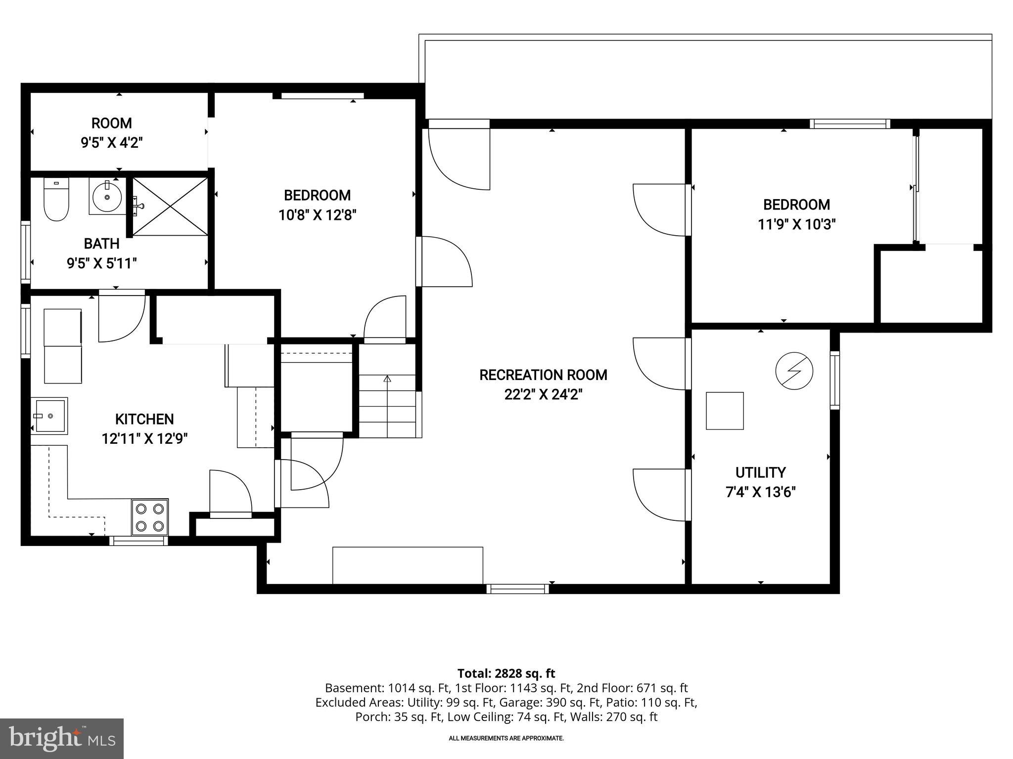 16510 Batchellors Forest Road Olney, MD 20832 - Photo 105 of 107 Lower Level Floor Plan