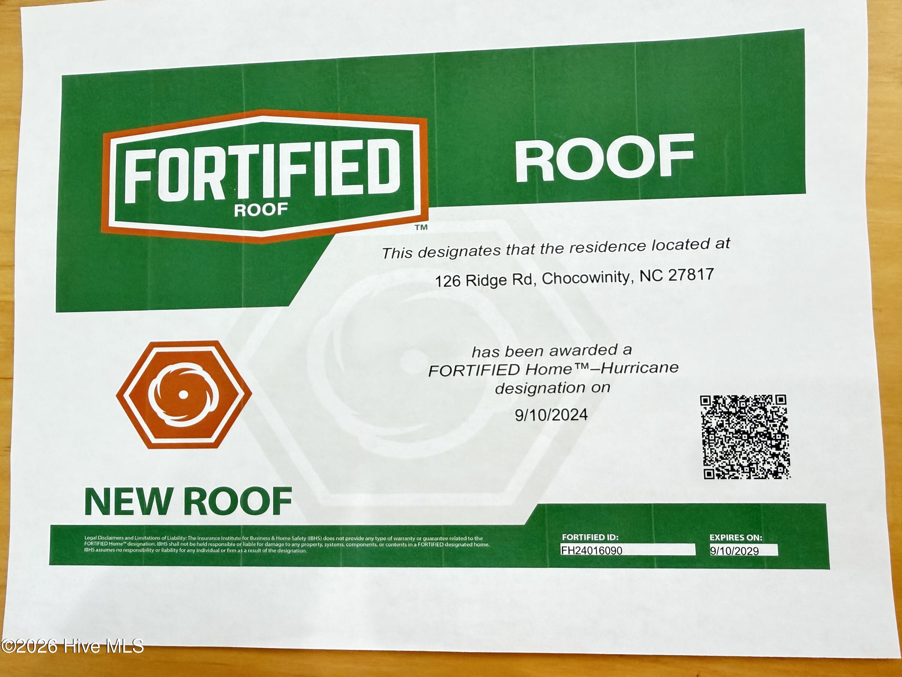 126 Ridge Road Chocowinity, NC 27817 - Photo 63 of 79 New Fortified Roof Sept 10 2024