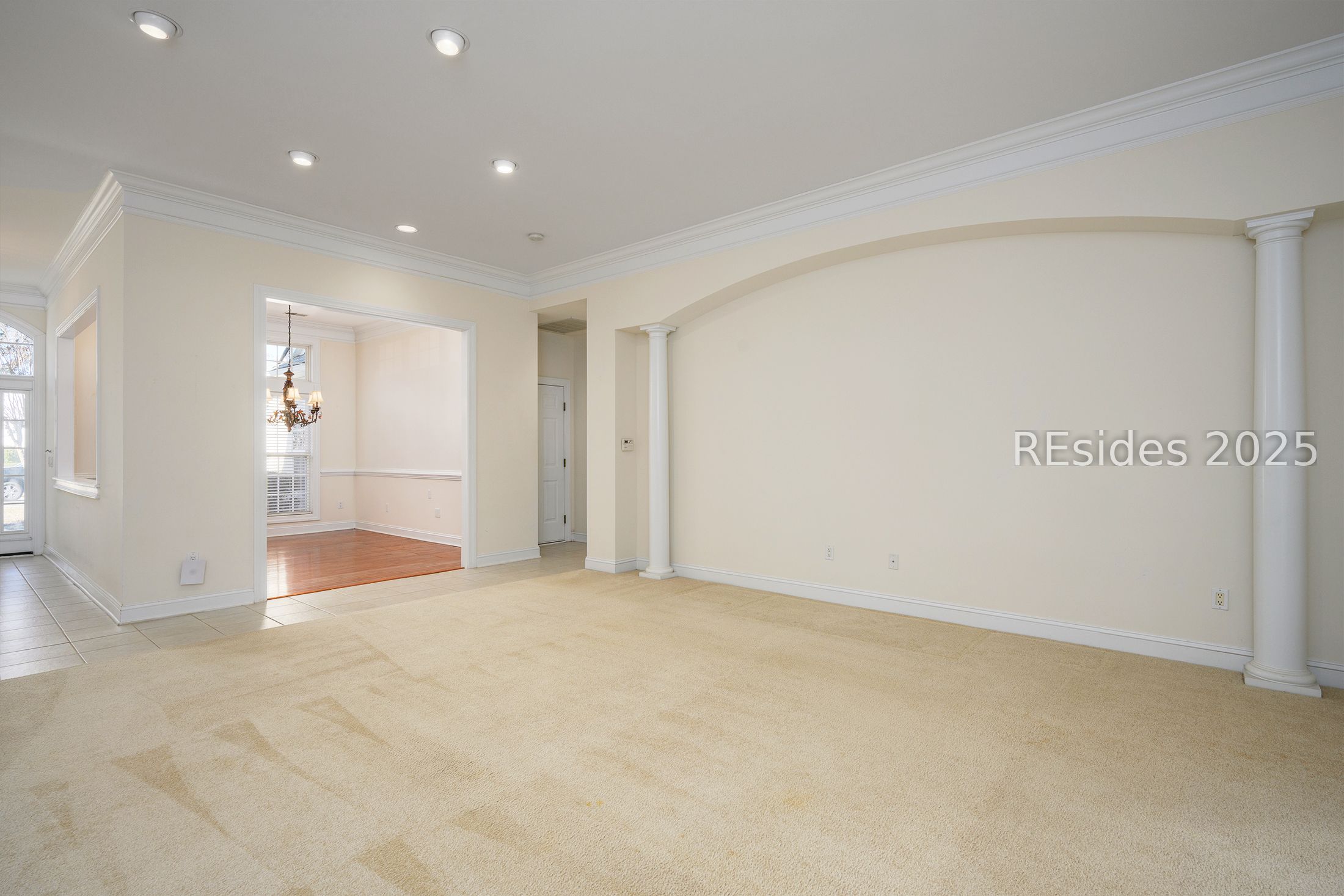 7 Crescent Circle Bluffton, SC 29910 - Photo 21 of 53 View from Great Room to DR.