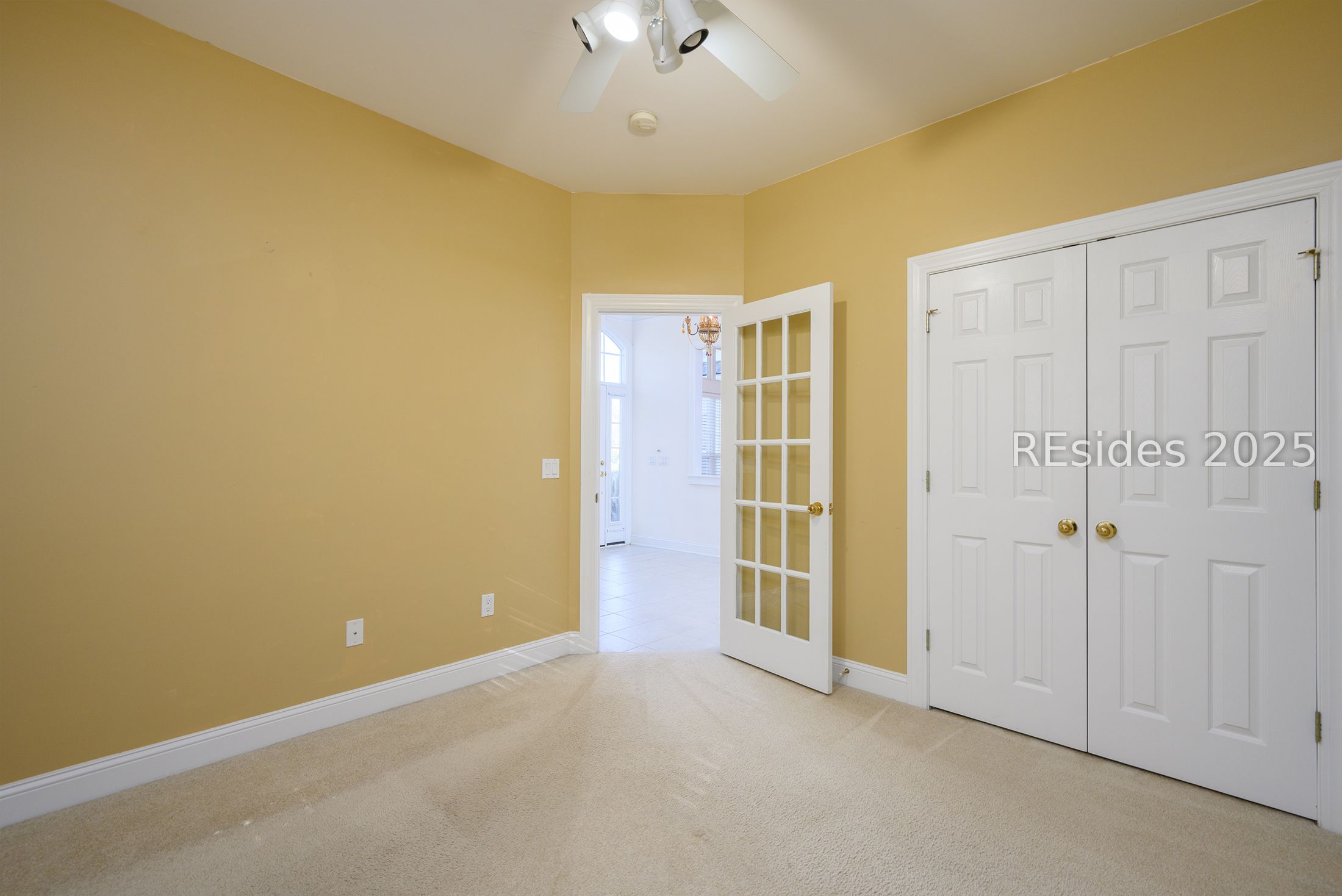 7 Crescent Circle Bluffton, SC 29910 - Photo 32 of 53 Guest Bedroom 2 w/double closet, French door.