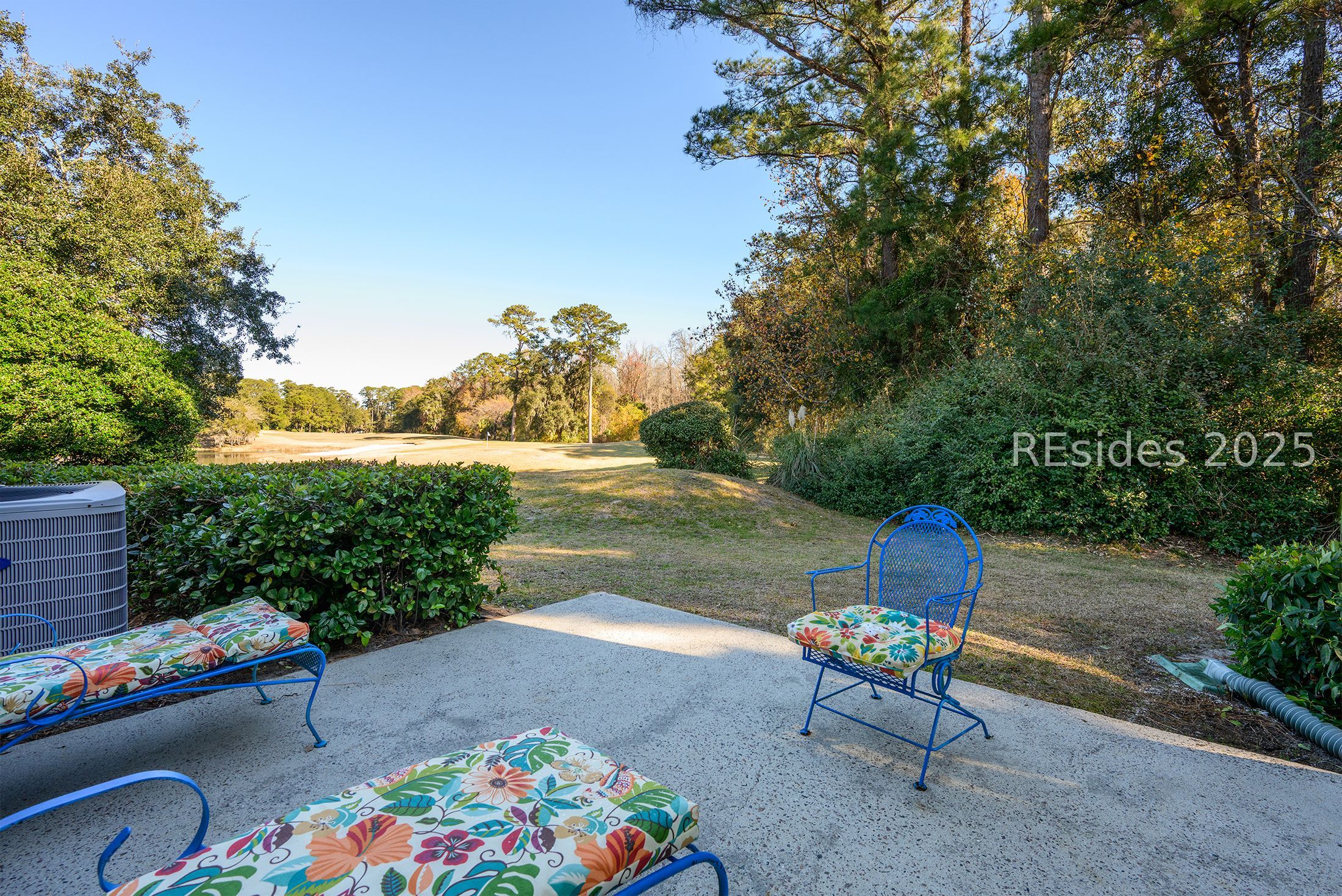 7 Crescent Circle Bluffton, SC 29910 - Photo 41 of 53 Patio view to 10th fairway.