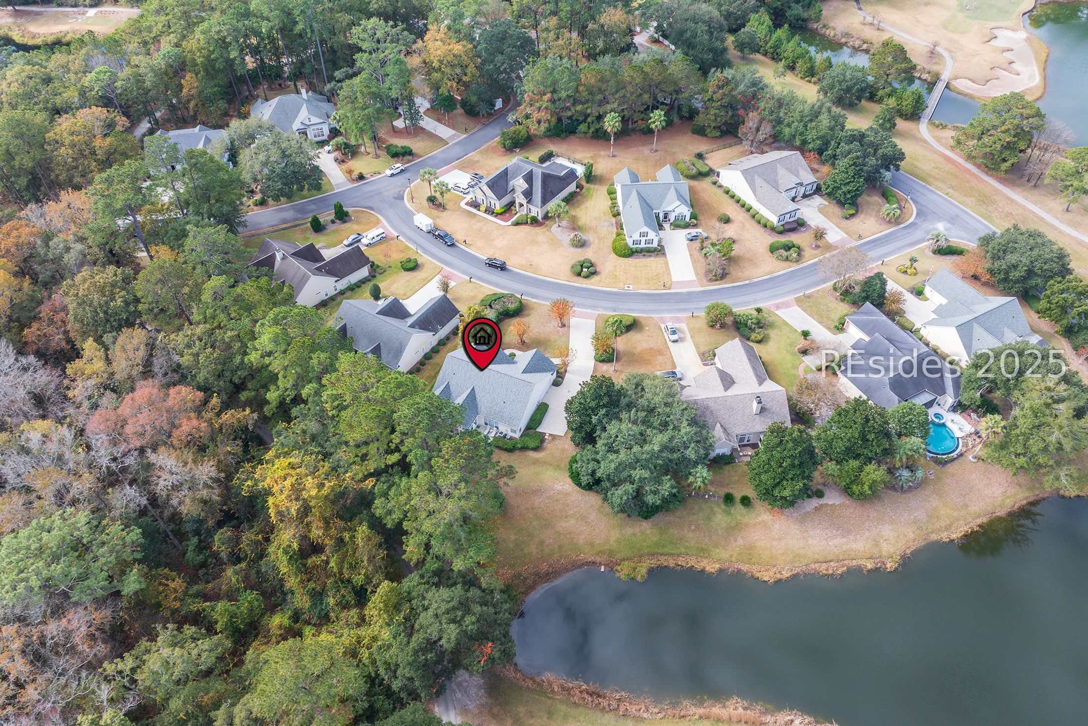 7 Crescent Circle Bluffton, SC 29910 - Photo 51 of 53 Aerial view: from the back.