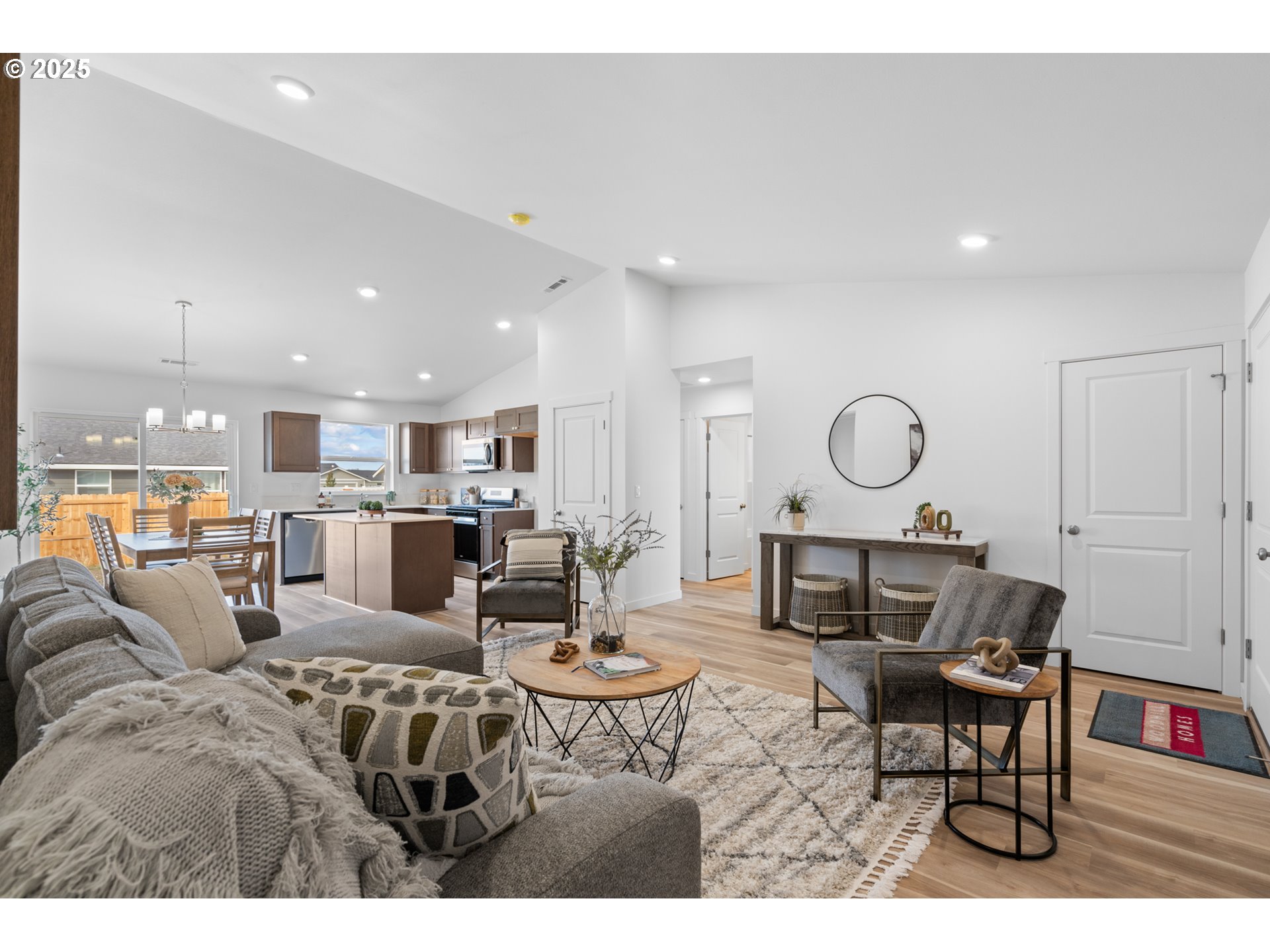 218 Southwest Sparrow Street Boardman, OR 97818 - Photo 16 of 23 a living room with furniture kitchen view and a large window