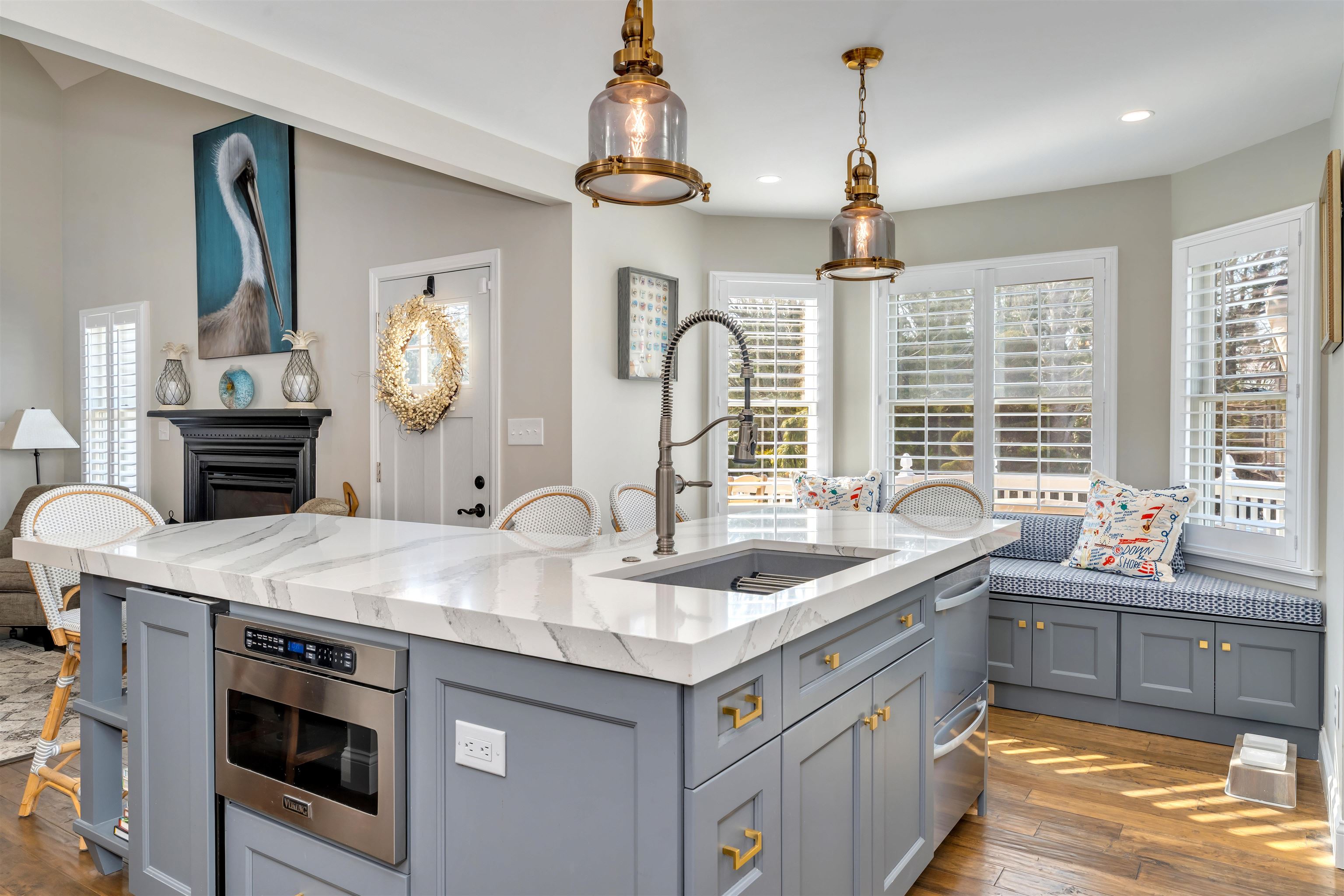 23 Taylor Cold Spring Cape May, NJ 08204 - Photo 18 of 50 a kitchen with stainless steel appliances granite countertop a sink and a stove