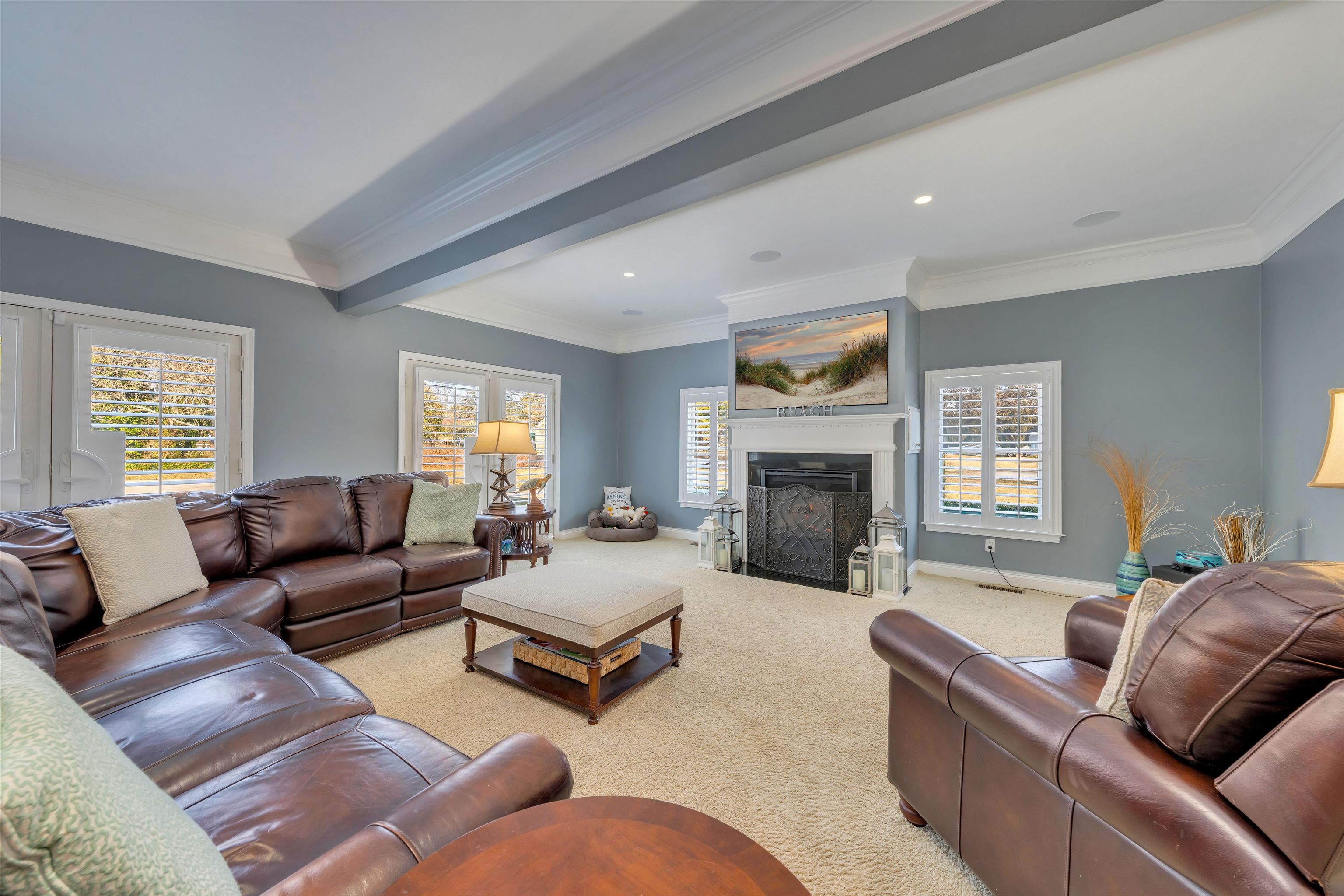 23 Taylor Cold Spring Cape May, NJ 08204 - Photo 6 of 50 a living room with couches fireplace and window