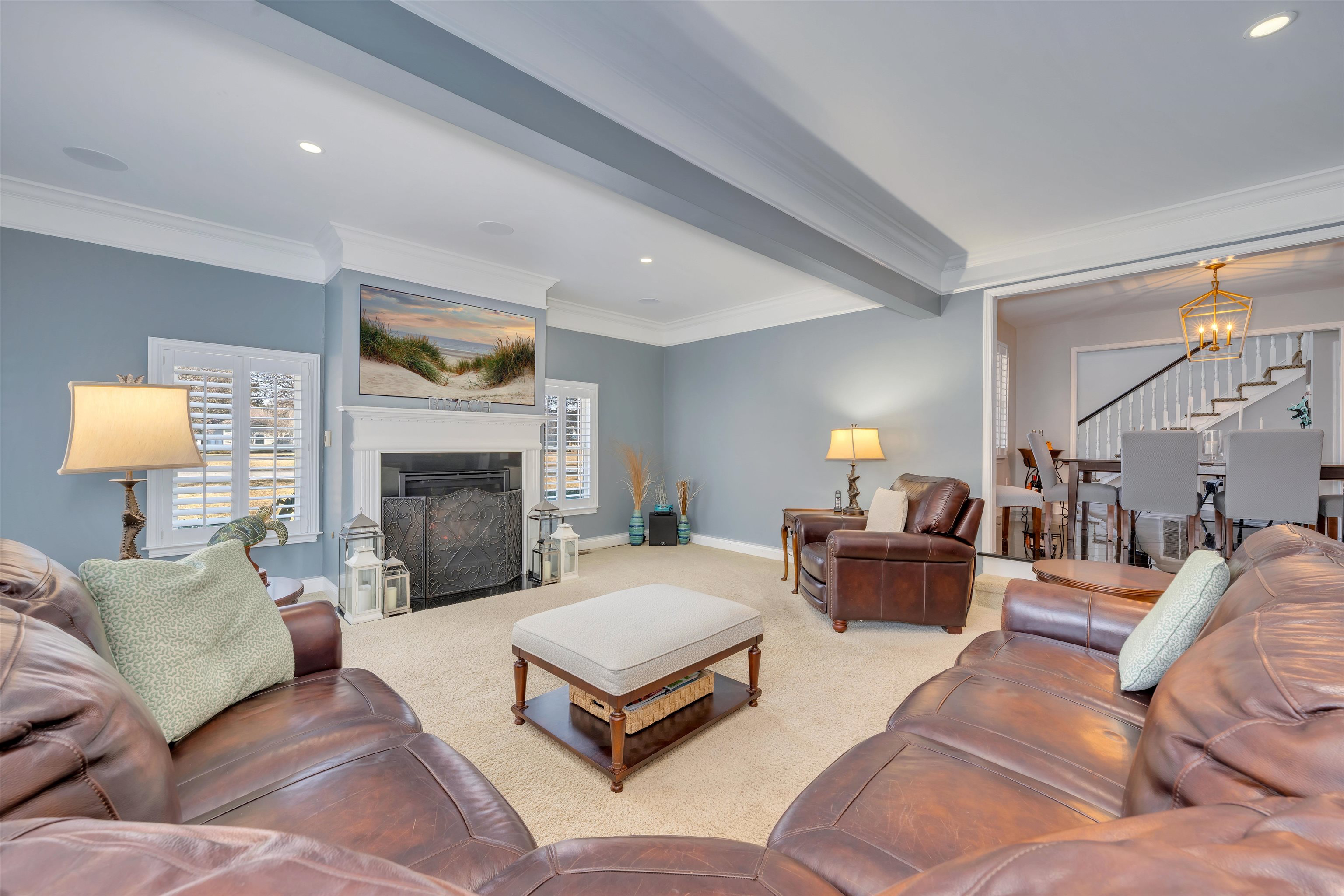 23 Taylor Cold Spring Cape May, NJ 08204 - Photo 7 of 50 a living room with furniture and a fireplace