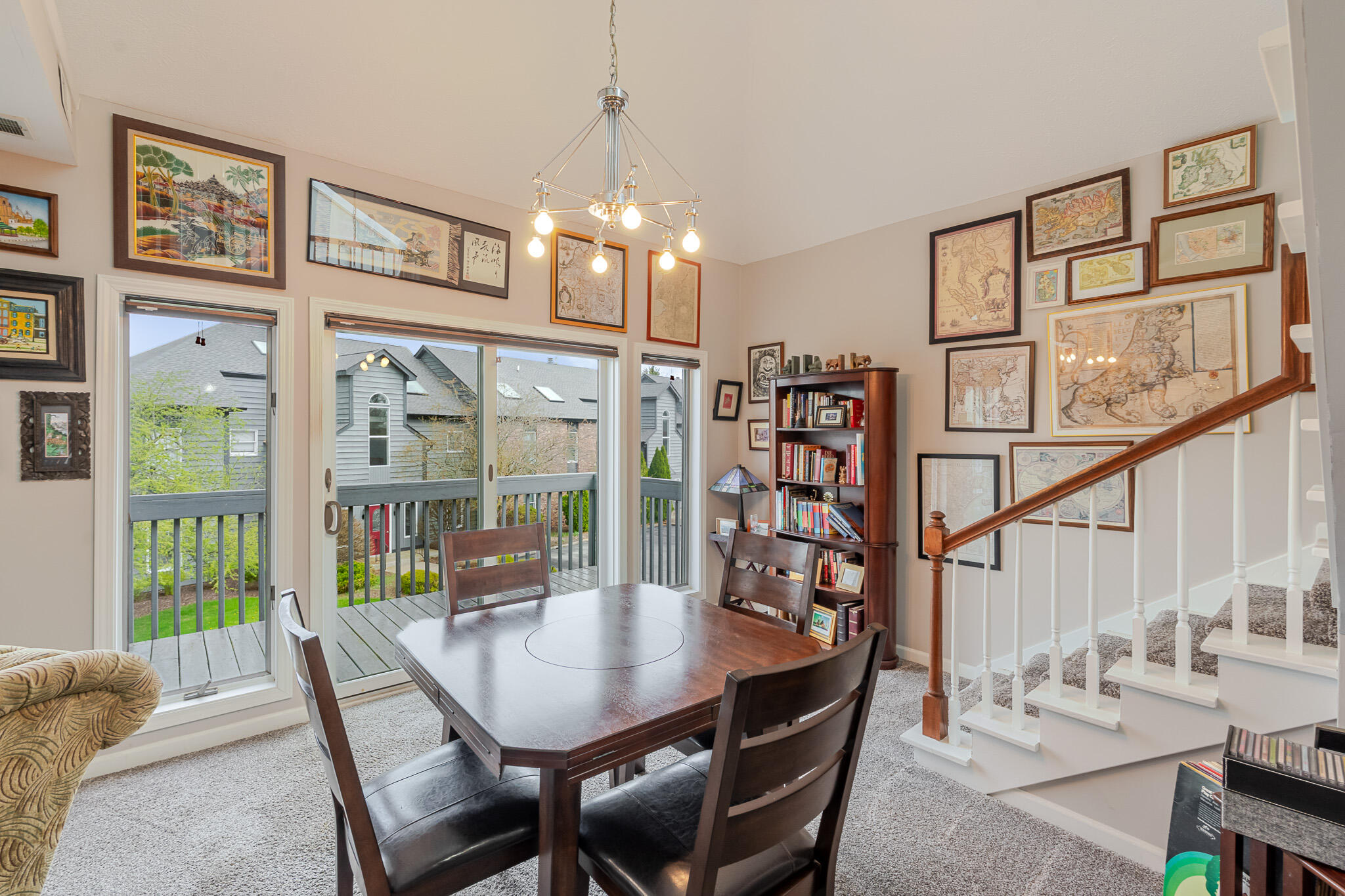 1300 Winding Ridge Lane, Unit A7 Valparaiso, IN 46383 - Photo 17 of 32 a view of a dining room with furniture window and wooden floor