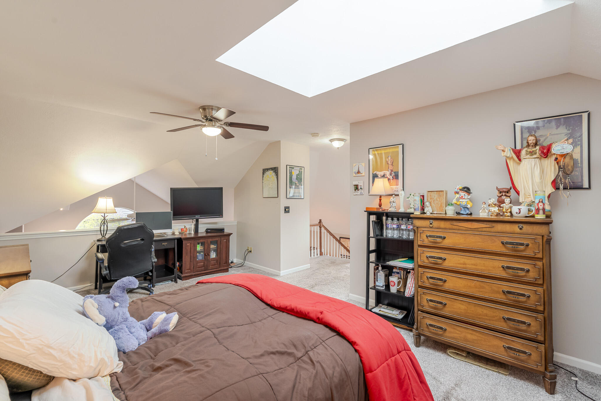 1300 Winding Ridge Lane, Unit A7 Valparaiso, IN 46383 - Photo 22 of 32 a bedroom with a bed and a flat screen tv