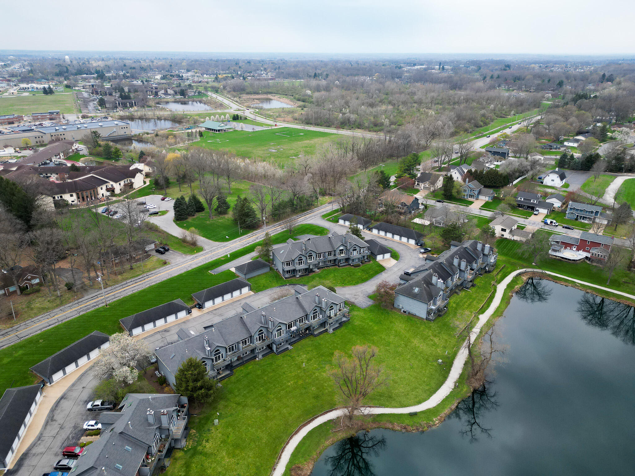 1300 Winding Ridge Lane, Unit A7 Valparaiso, IN 46383 - Photo 28 of 32 an aerial view of a house having outdoor space